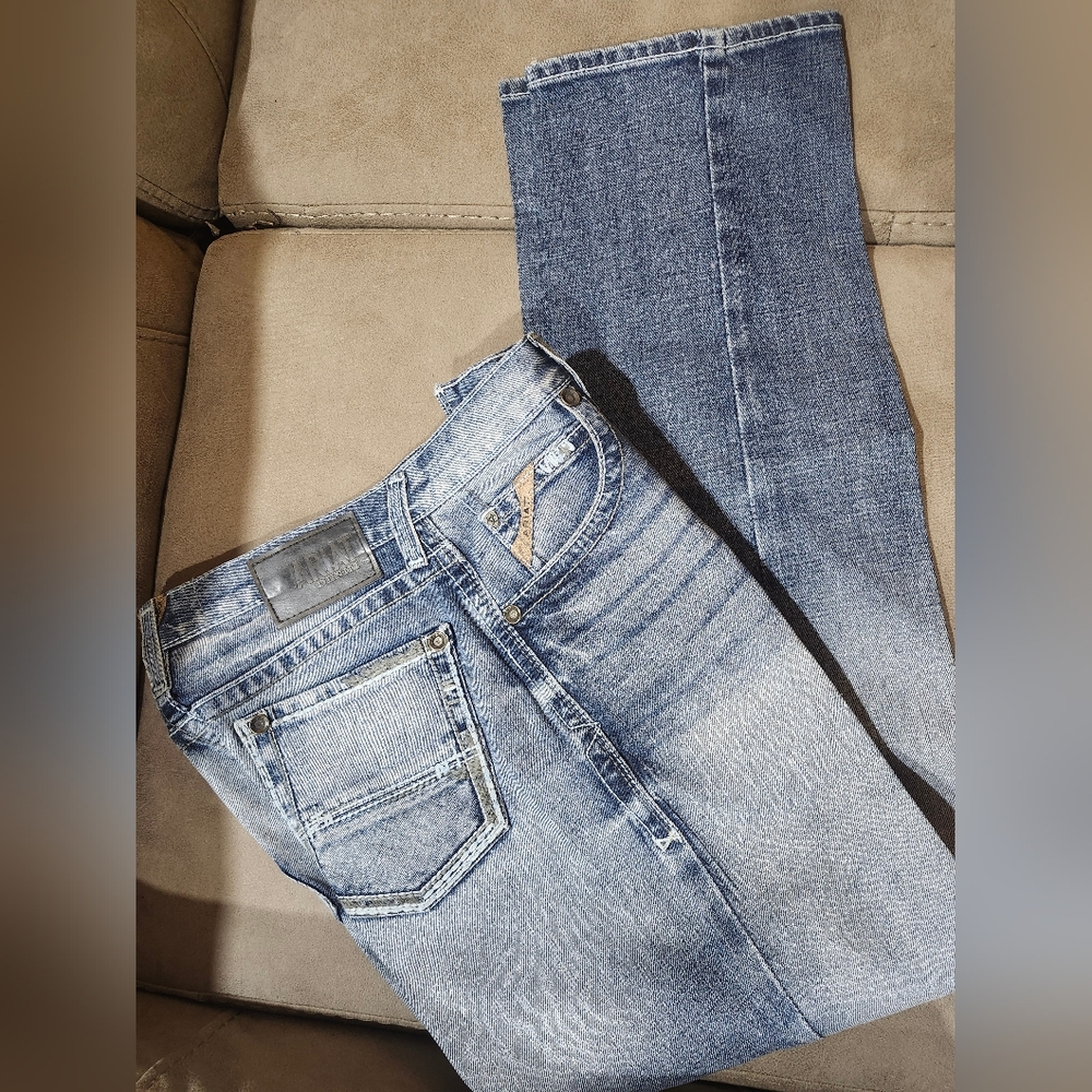 Ariat Light and Dark Blue Bootcut Jeans